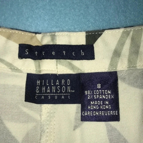 Hilliard & Hanson crop pants stretchy jungle print size 8 - Picture 4 of 5